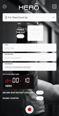Hero WOD Recorder android App screenshot 1